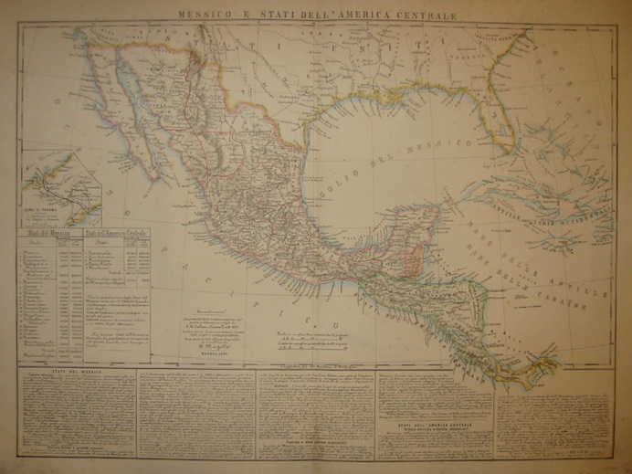 Marzolla Benedetto Messico e Stati dell'America centrale 1854 Napoli